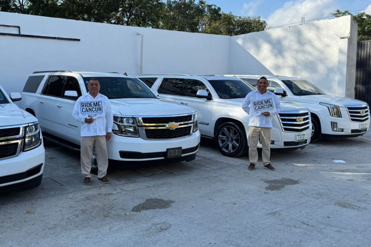 RIDEME Cancun drivers and vehicles